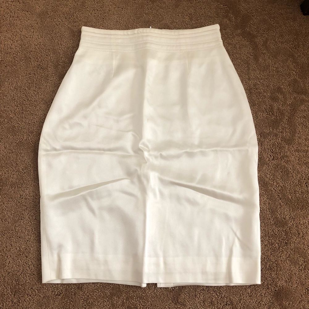 cute off white pencil skirt